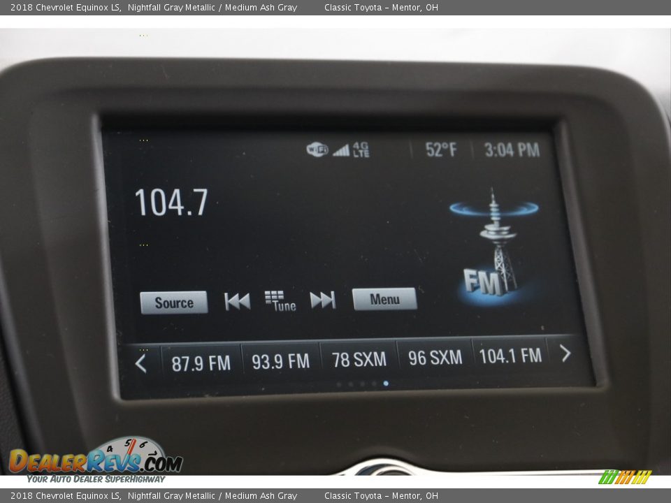 2018 Chevrolet Equinox LS Nightfall Gray Metallic / Medium Ash Gray Photo #10