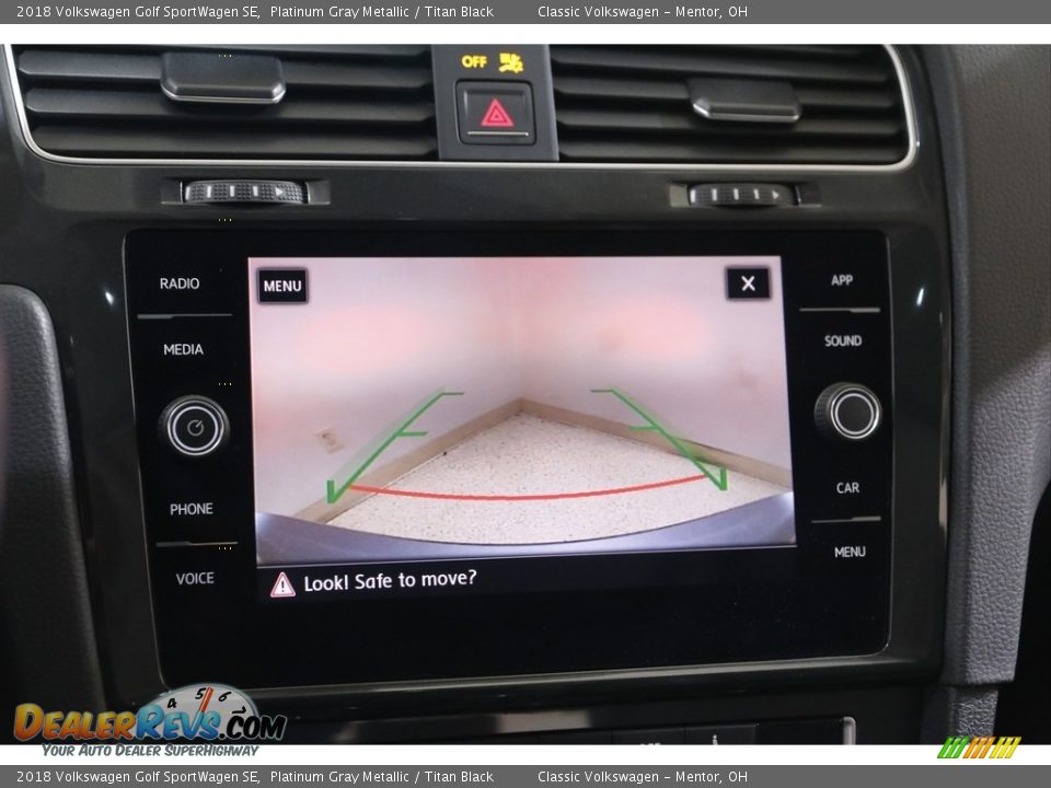 2018 Volkswagen Golf SportWagen SE Platinum Gray Metallic / Titan Black Photo #12