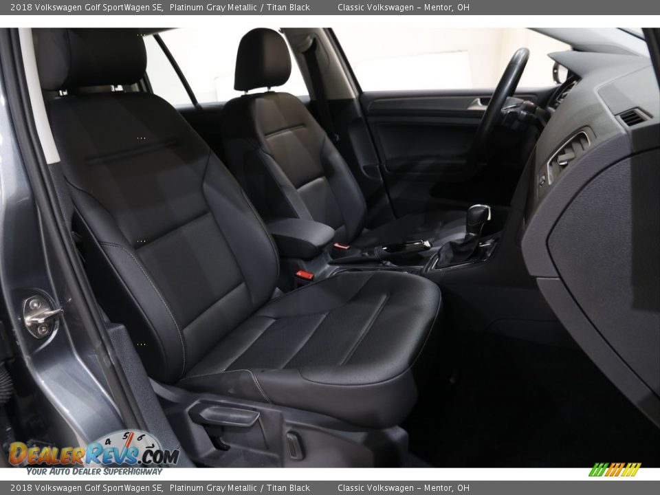 2018 Volkswagen Golf SportWagen SE Platinum Gray Metallic / Titan Black Photo #14
