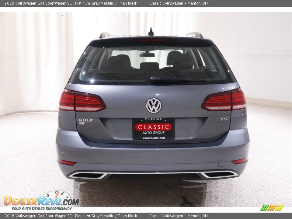 2018 Volkswagen Golf SportWagen SE Platinum Gray Metallic / Titan Black Photo #17