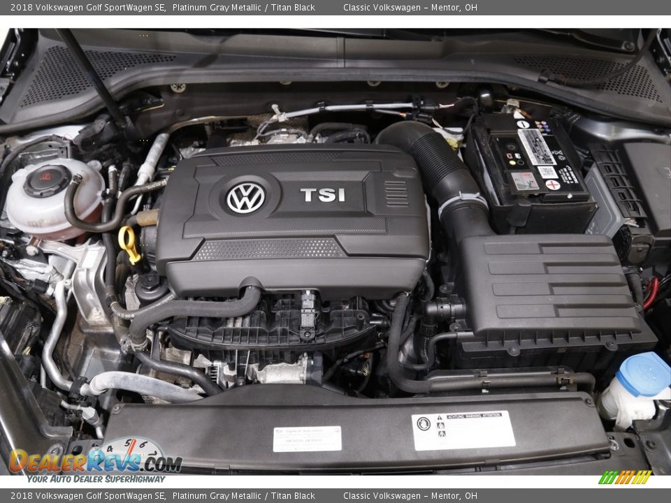 2018 Volkswagen Golf SportWagen SE Platinum Gray Metallic / Titan Black Photo #18