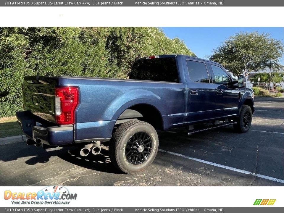 2019 Ford F350 Super Duty Lariat Crew Cab 4x4 Blue Jeans / Black Photo #10