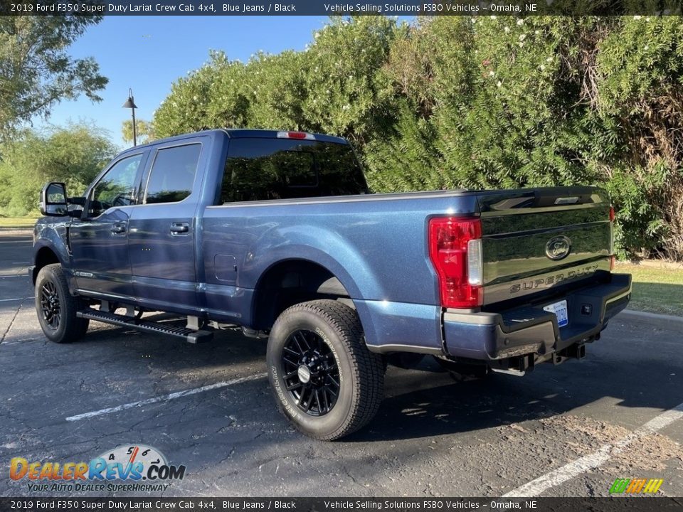 2019 Ford F350 Super Duty Lariat Crew Cab 4x4 Blue Jeans / Black Photo #12