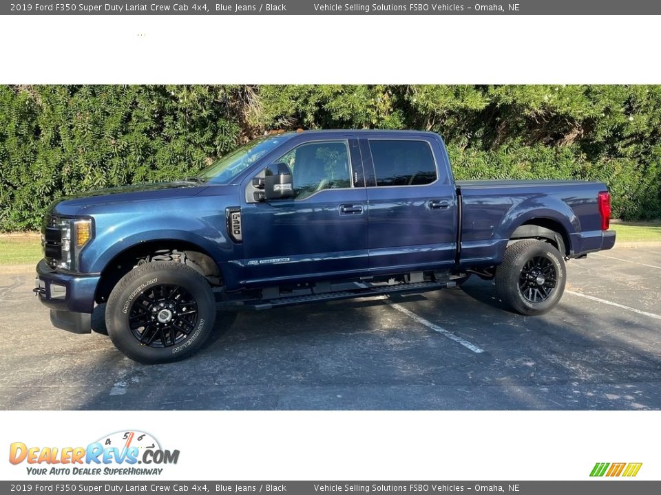 2019 Ford F350 Super Duty Lariat Crew Cab 4x4 Blue Jeans / Black Photo #13