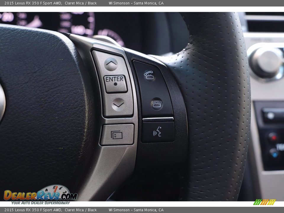 2015 Lexus RX 350 F Sport AWD Claret Mica / Black Photo #31