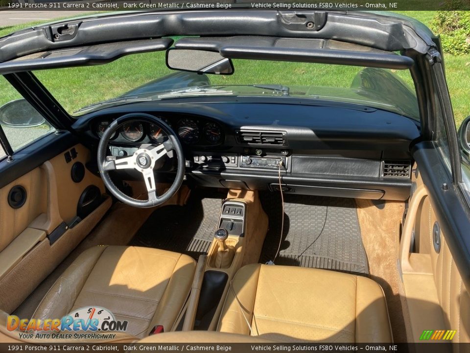 Cashmere Beige Interior - 1991 Porsche 911 Carrera 2 Cabriolet Photo #3