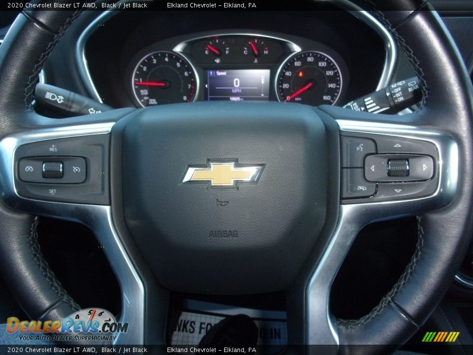 2020 Chevrolet Blazer LT AWD Black / Jet Black Photo #23