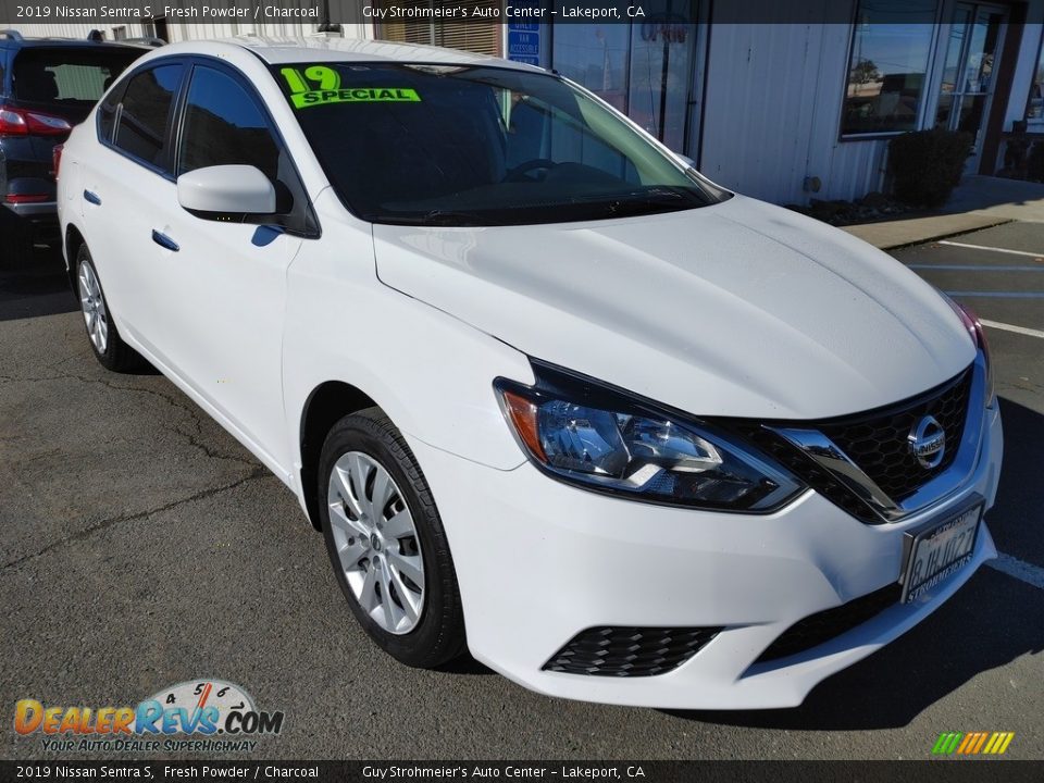 2019 Nissan Sentra S Fresh Powder / Charcoal Photo #1