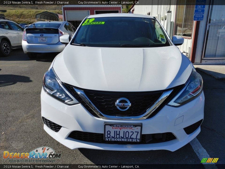 2019 Nissan Sentra S Fresh Powder / Charcoal Photo #2