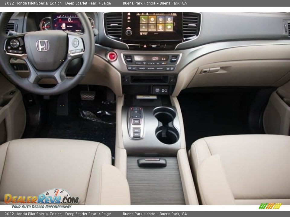 2022 Honda Pilot Special Edition Deep Scarlet Pearl / Beige Photo #17