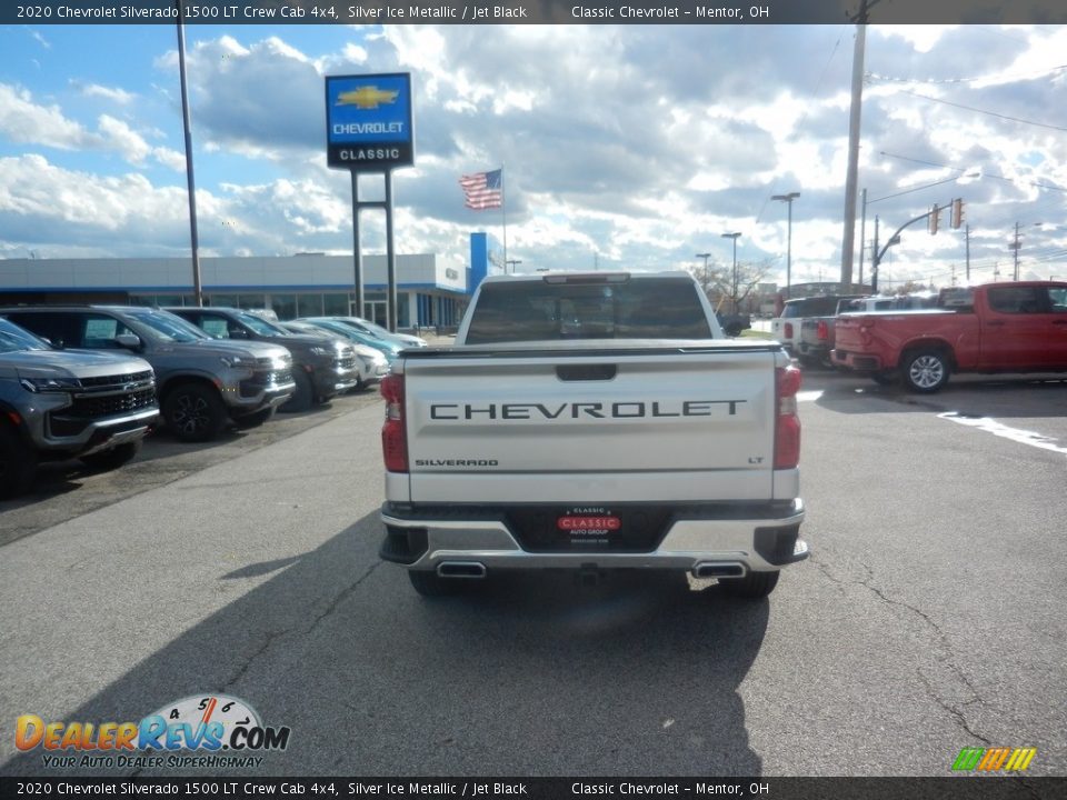 2020 Chevrolet Silverado 1500 LT Crew Cab 4x4 Silver Ice Metallic / Jet Black Photo #2