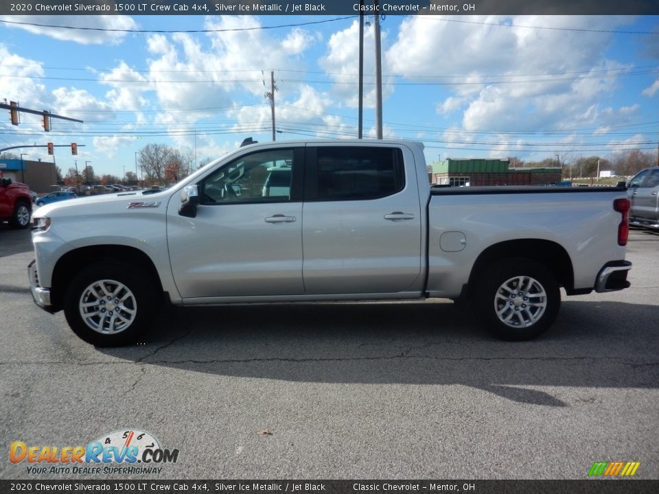 2020 Chevrolet Silverado 1500 LT Crew Cab 4x4 Silver Ice Metallic / Jet Black Photo #3