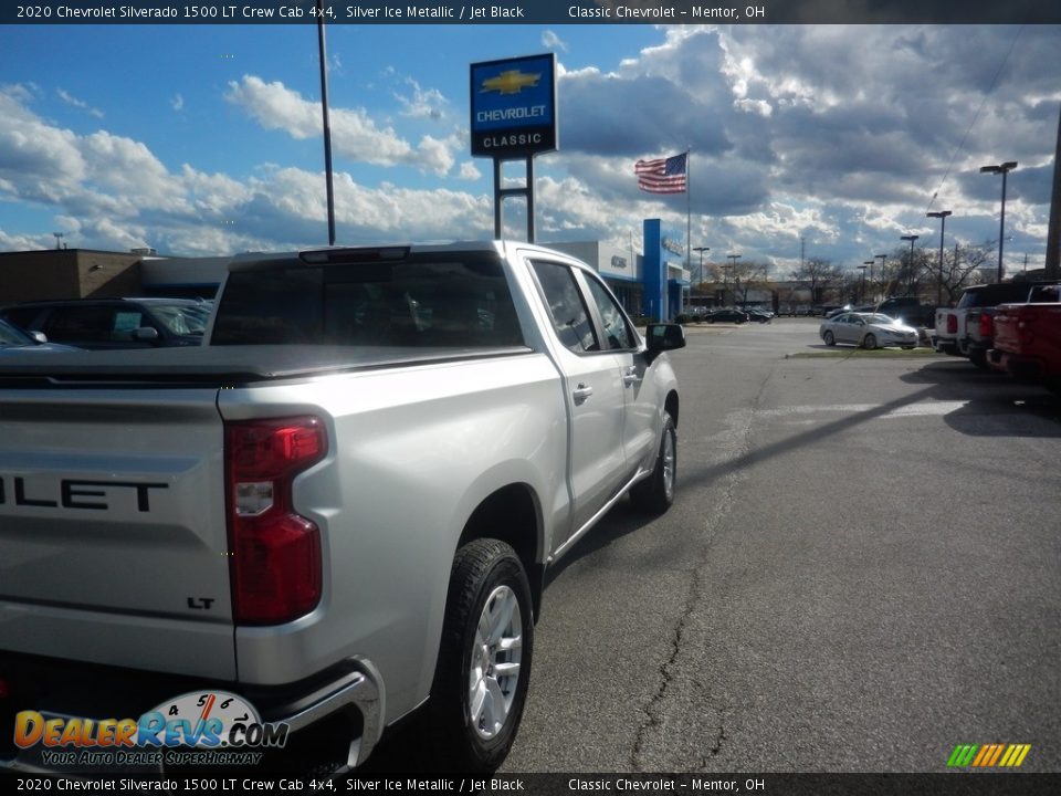 2020 Chevrolet Silverado 1500 LT Crew Cab 4x4 Silver Ice Metallic / Jet Black Photo #8