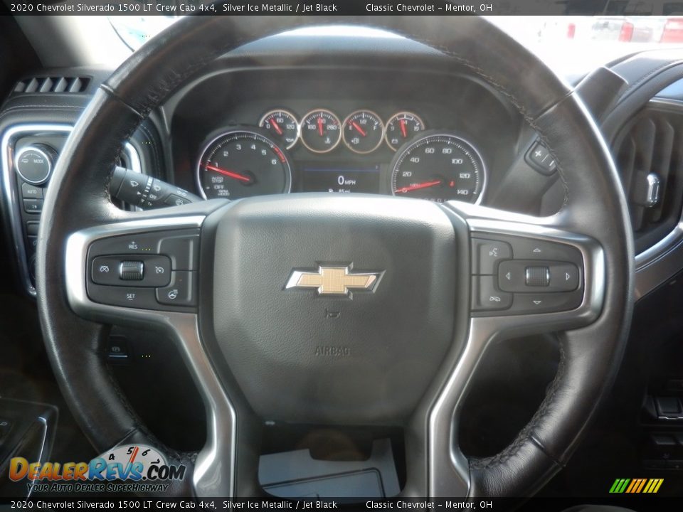 2020 Chevrolet Silverado 1500 LT Crew Cab 4x4 Silver Ice Metallic / Jet Black Photo #12