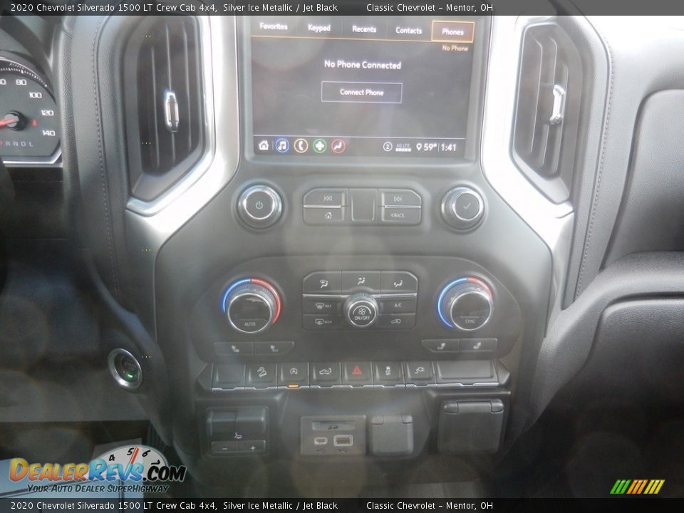 2020 Chevrolet Silverado 1500 LT Crew Cab 4x4 Silver Ice Metallic / Jet Black Photo #14