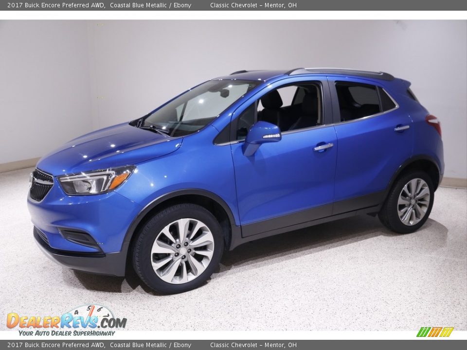 2017 Buick Encore Preferred AWD Coastal Blue Metallic / Ebony Photo #3