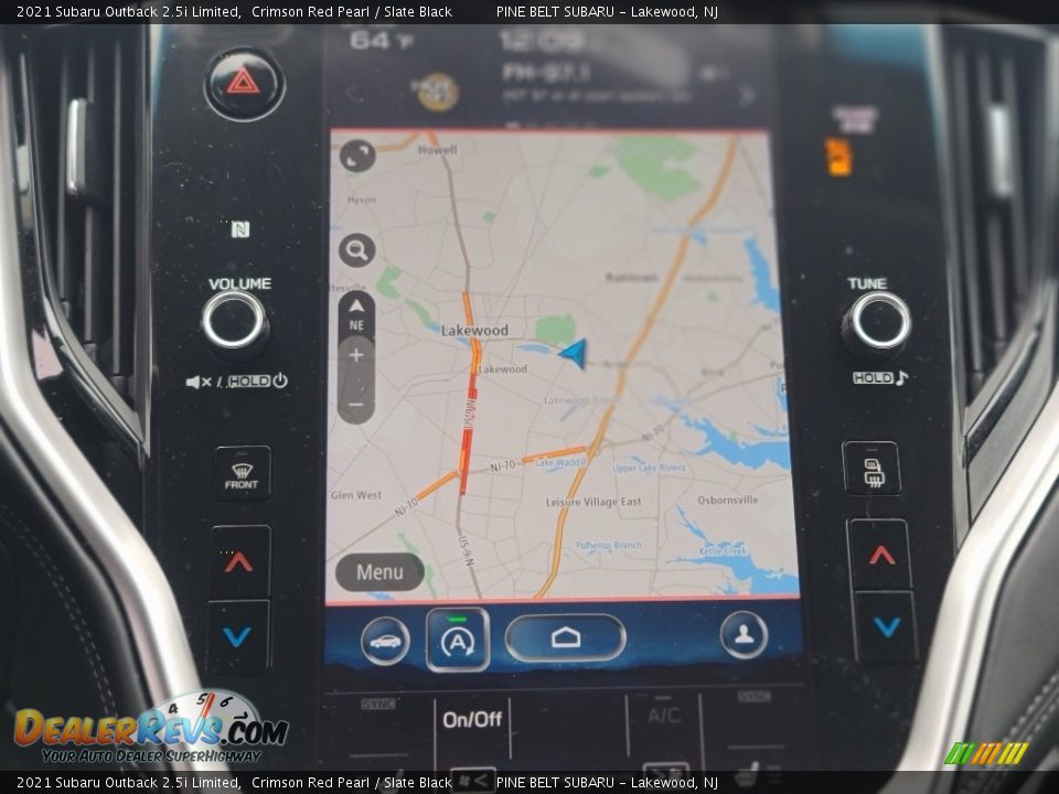 2021 Subaru Outback 2.5i Limited Crimson Red Pearl / Slate Black Photo #6