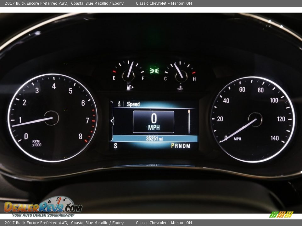 2017 Buick Encore Preferred AWD Coastal Blue Metallic / Ebony Photo #8