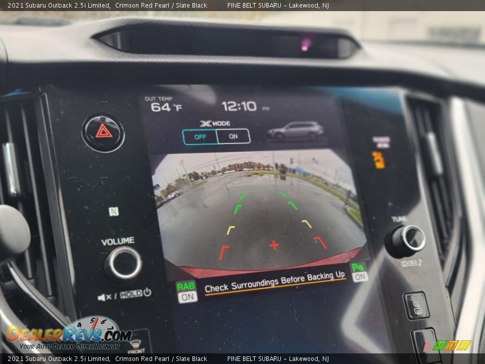 2021 Subaru Outback 2.5i Limited Crimson Red Pearl / Slate Black Photo #9