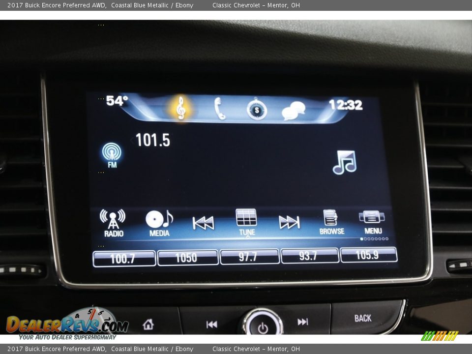 2017 Buick Encore Preferred AWD Coastal Blue Metallic / Ebony Photo #10