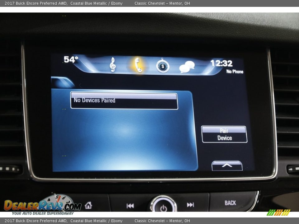 2017 Buick Encore Preferred AWD Coastal Blue Metallic / Ebony Photo #11