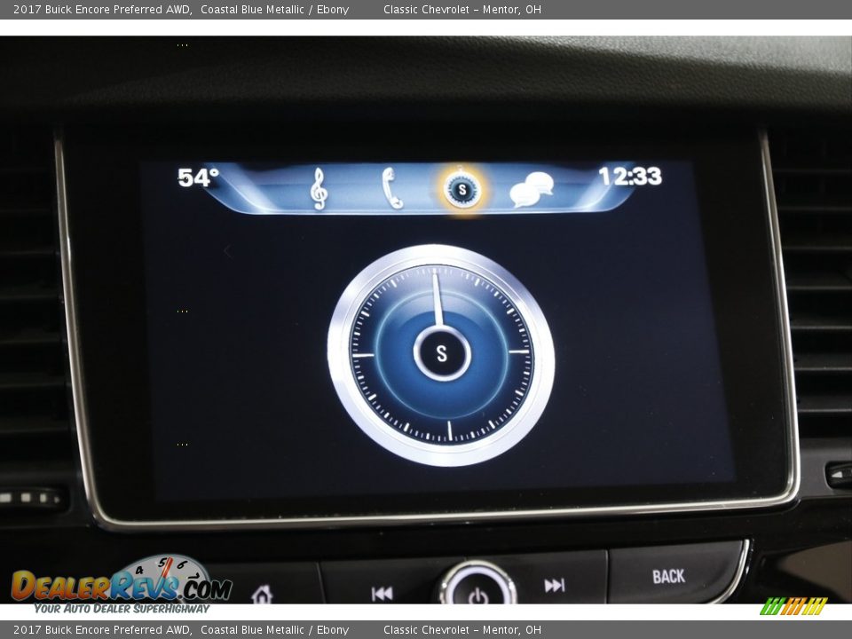 2017 Buick Encore Preferred AWD Coastal Blue Metallic / Ebony Photo #12