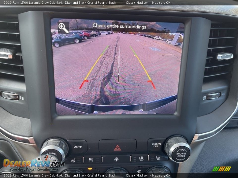2019 Ram 1500 Laramie Crew Cab 4x4 Diamond Black Crystal Pearl / Black Photo #13