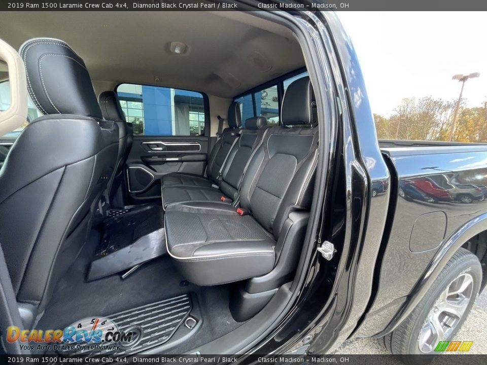 2019 Ram 1500 Laramie Crew Cab 4x4 Diamond Black Crystal Pearl / Black Photo #15