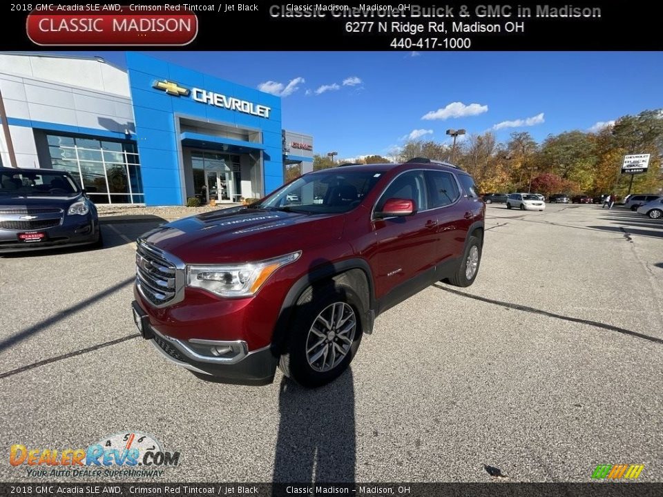 2018 GMC Acadia SLE AWD Crimson Red Tintcoat / Jet Black Photo #1