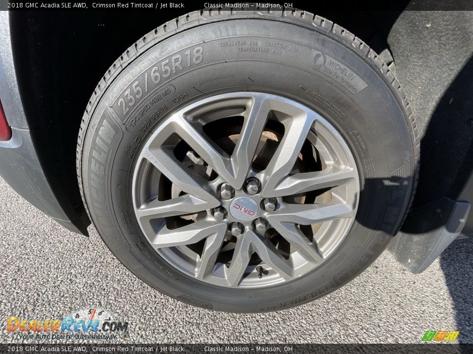 2018 GMC Acadia SLE AWD Crimson Red Tintcoat / Jet Black Photo #5