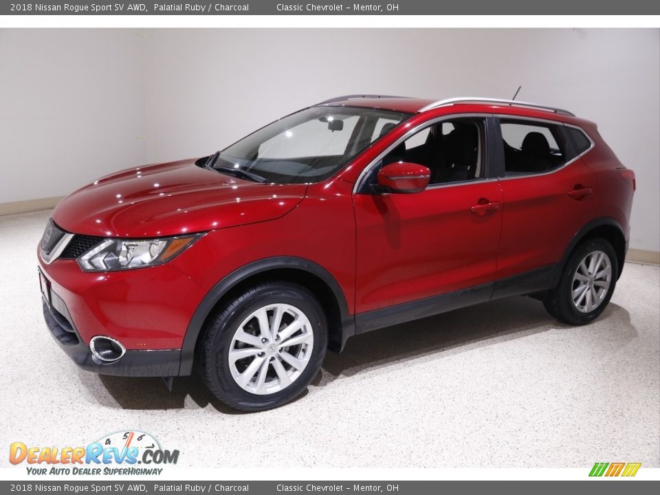 2018 Nissan Rogue Sport SV AWD Palatial Ruby / Charcoal Photo #3