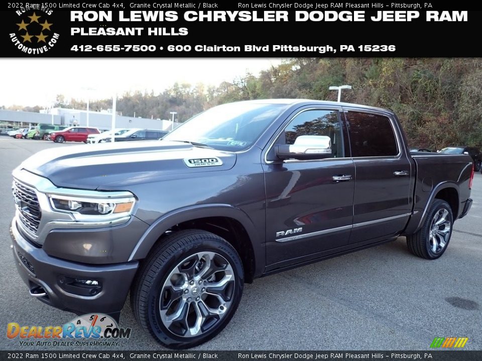 2022 Ram 1500 Limited Crew Cab 4x4 Granite Crystal Metallic / Black Photo #1