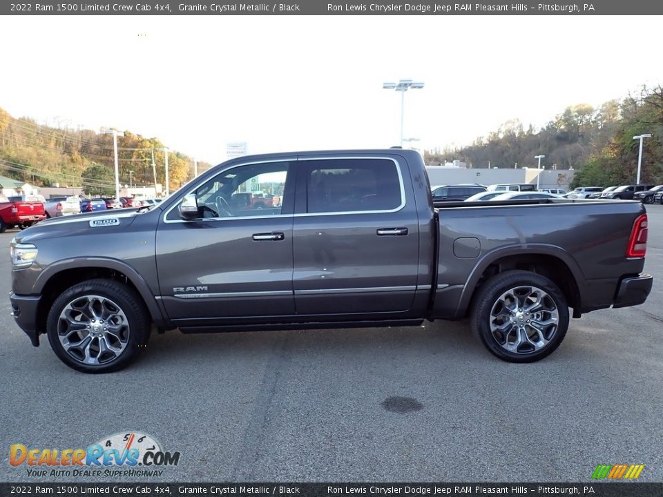 2022 Ram 1500 Limited Crew Cab 4x4 Granite Crystal Metallic / Black Photo #2