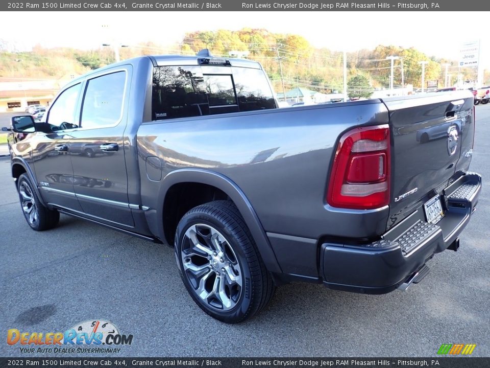 2022 Ram 1500 Limited Crew Cab 4x4 Granite Crystal Metallic / Black Photo #3