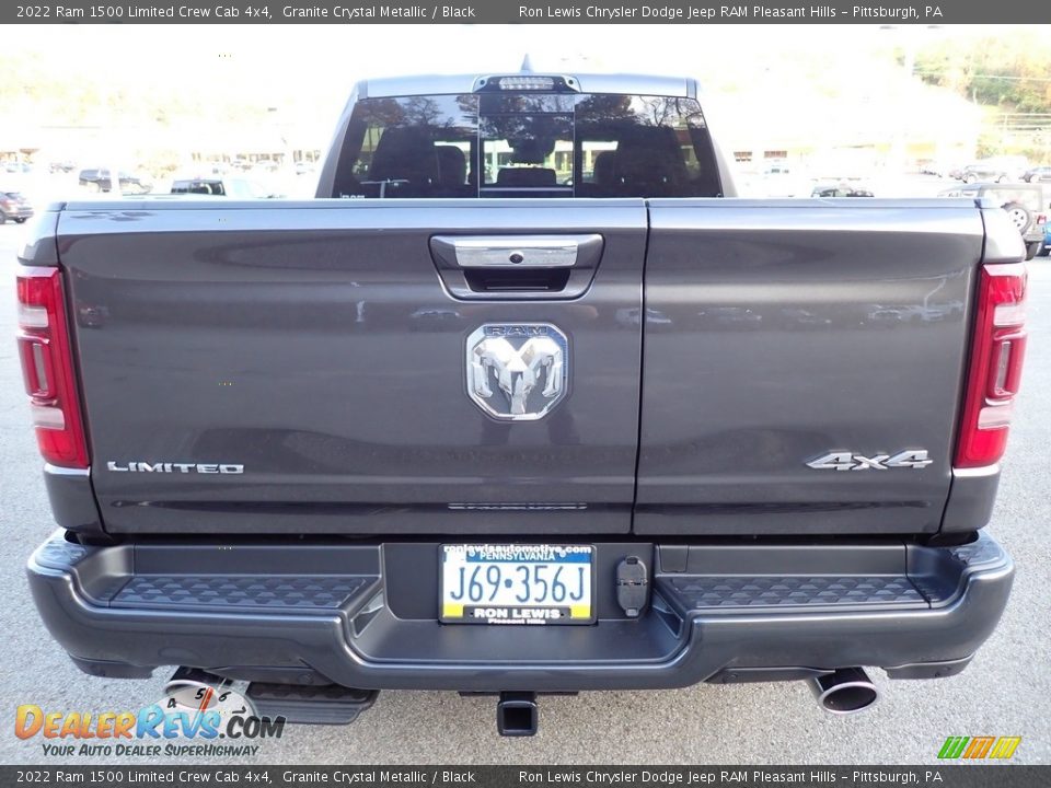 2022 Ram 1500 Limited Crew Cab 4x4 Granite Crystal Metallic / Black Photo #4