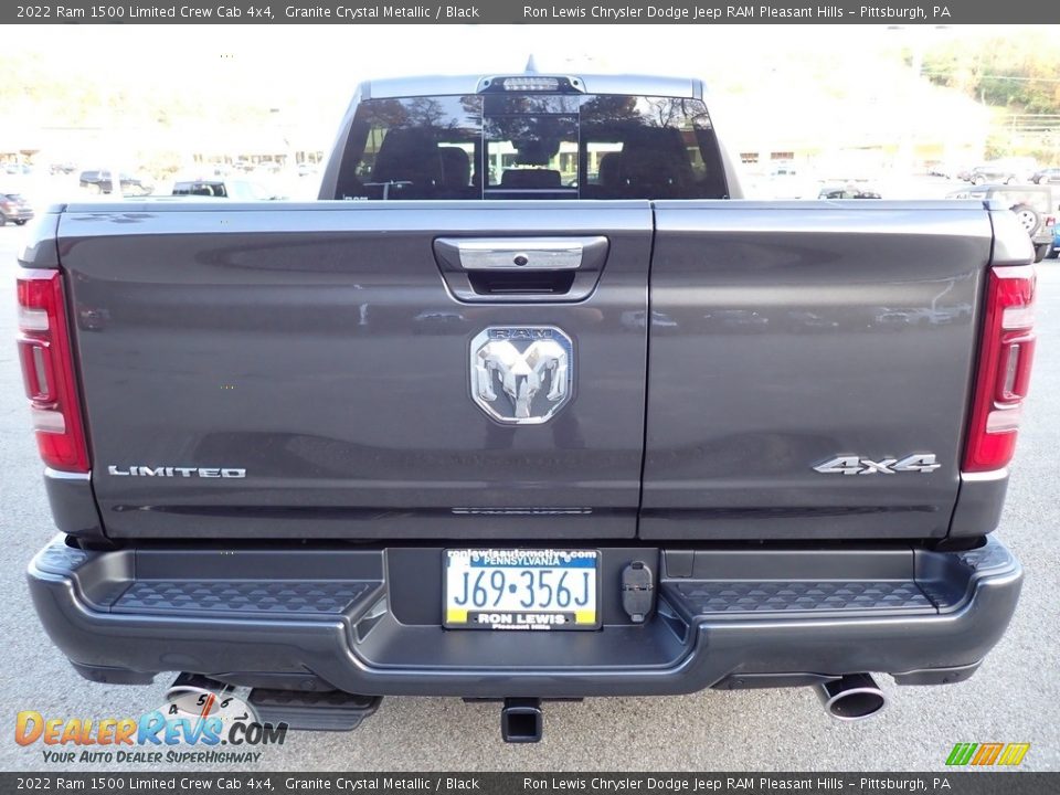 2022 Ram 1500 Limited Crew Cab 4x4 Granite Crystal Metallic / Black Photo #4