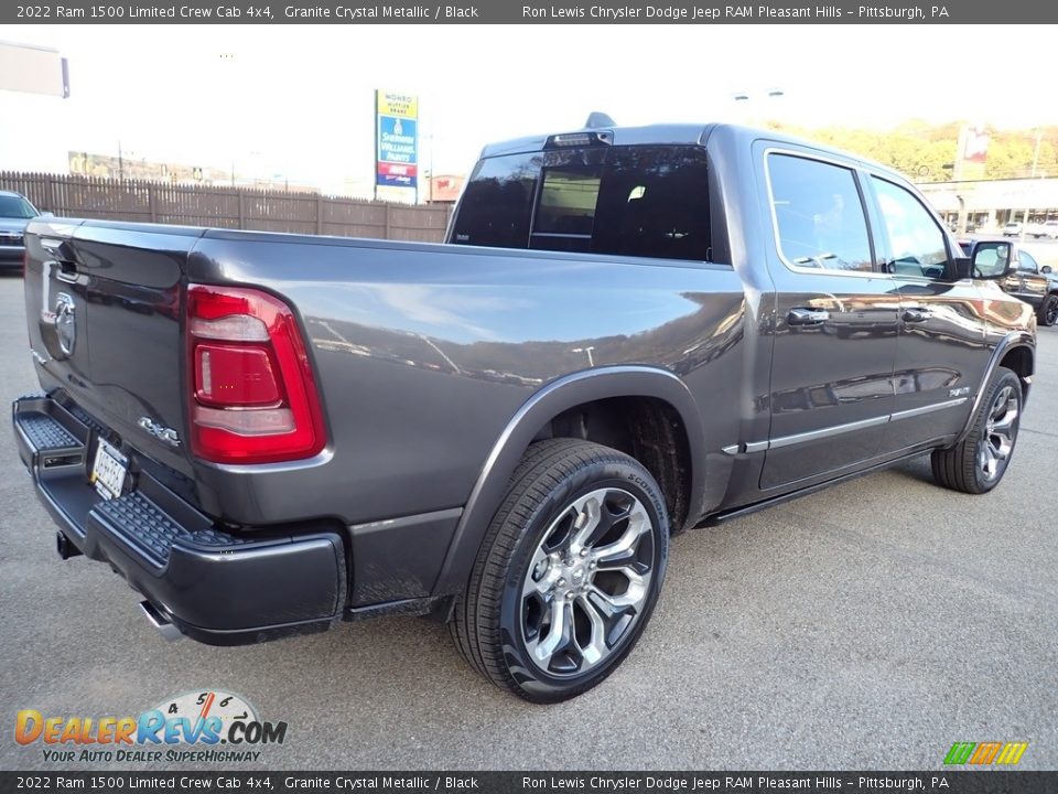 2022 Ram 1500 Limited Crew Cab 4x4 Granite Crystal Metallic / Black Photo #5