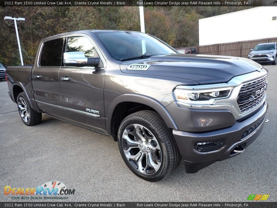 2022 Ram 1500 Limited Crew Cab 4x4 Granite Crystal Metallic / Black Photo #7