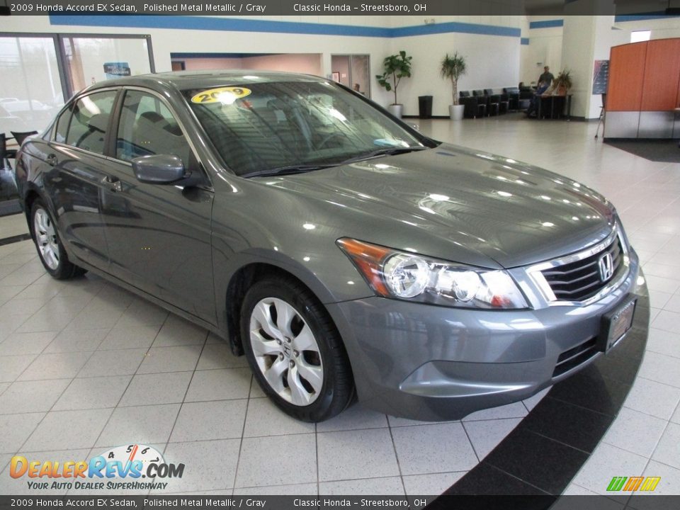 2009 Honda Accord EX Sedan Polished Metal Metallic / Gray Photo #3