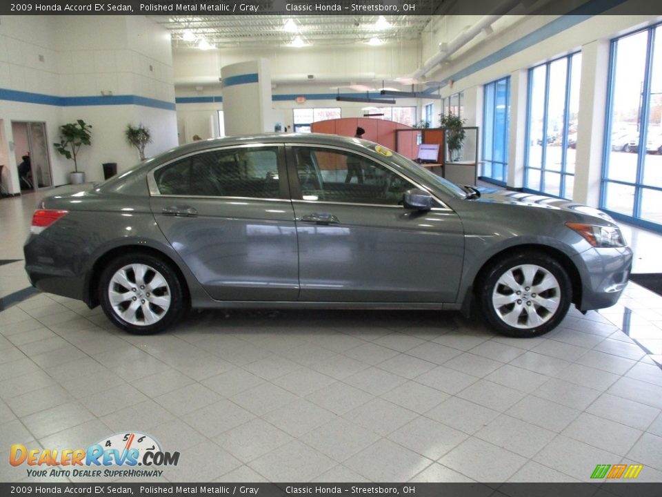 2009 Honda Accord EX Sedan Polished Metal Metallic / Gray Photo #4