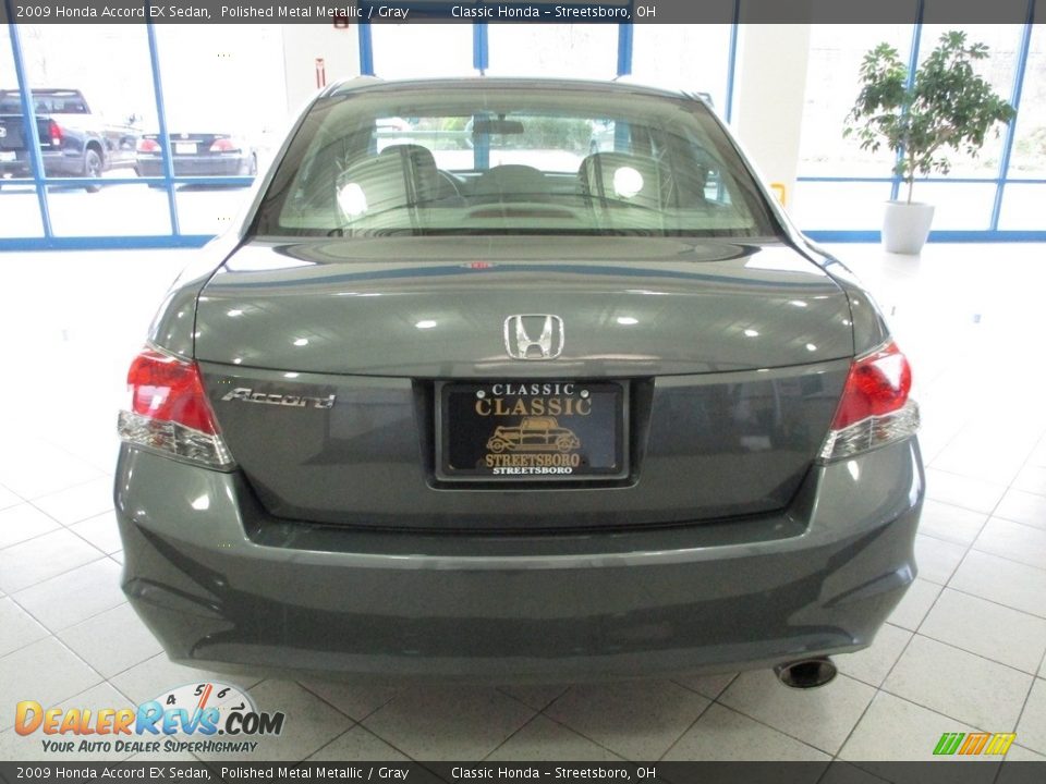 2009 Honda Accord EX Sedan Polished Metal Metallic / Gray Photo #8