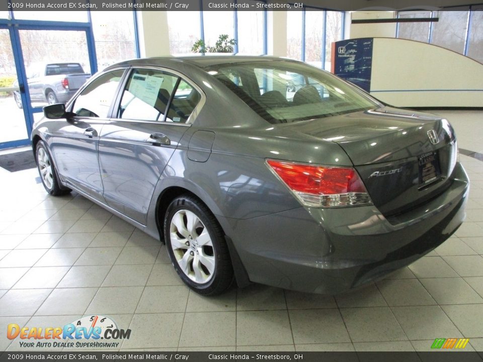 2009 Honda Accord EX Sedan Polished Metal Metallic / Gray Photo #9