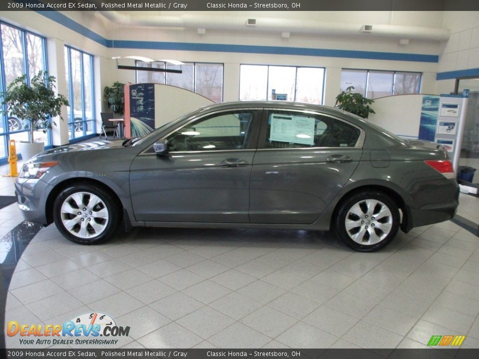 2009 Honda Accord EX Sedan Polished Metal Metallic / Gray Photo #10