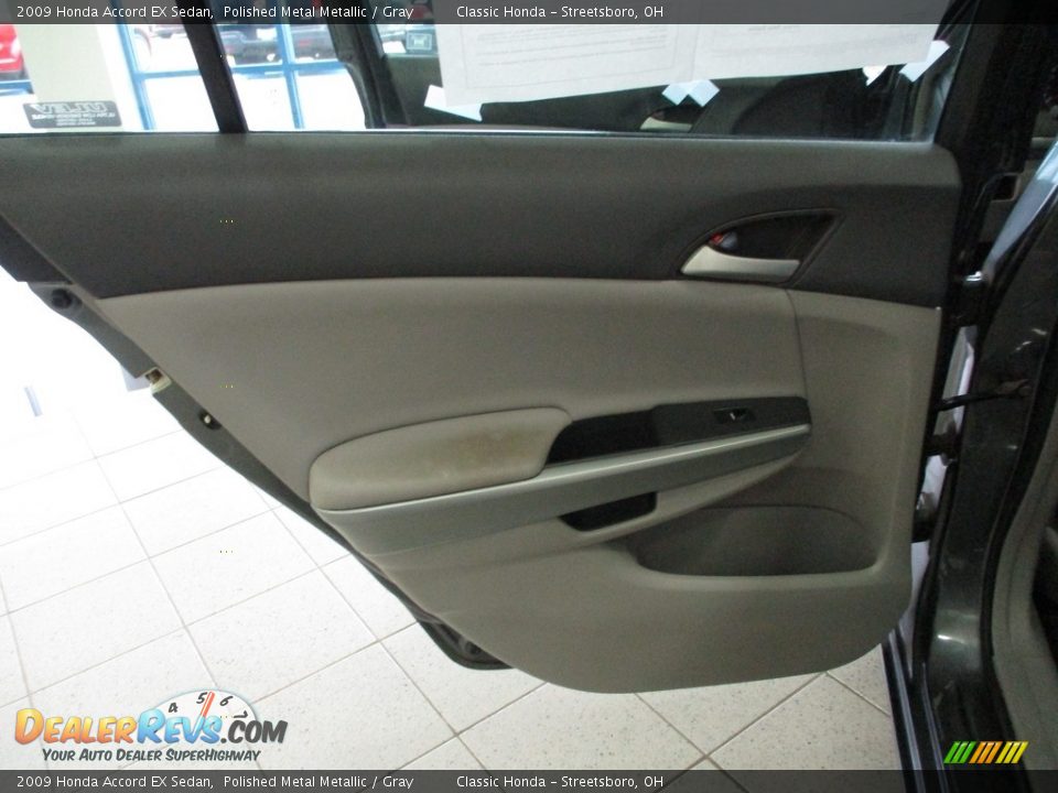 2009 Honda Accord EX Sedan Polished Metal Metallic / Gray Photo #23
