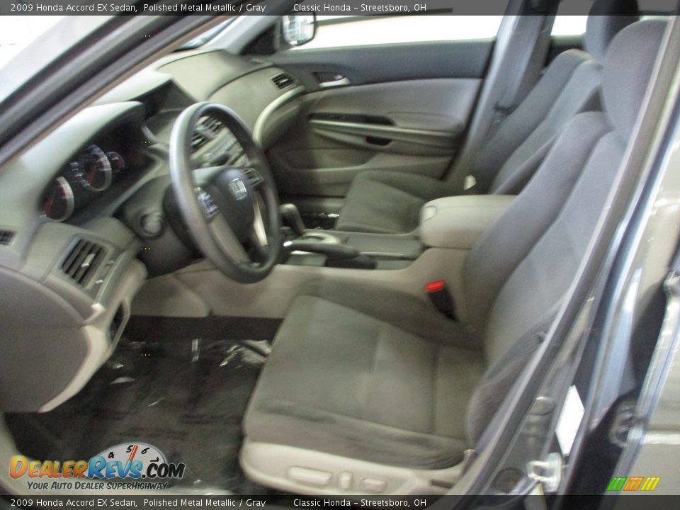 2009 Honda Accord EX Sedan Polished Metal Metallic / Gray Photo #28
