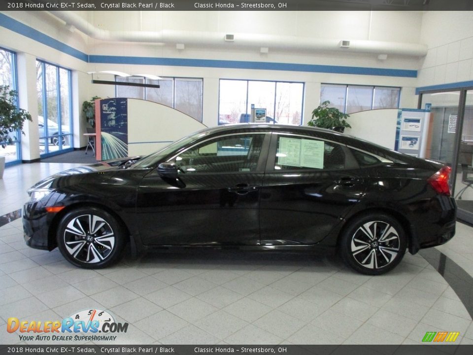 2018 Honda Civic EX-T Sedan Crystal Black Pearl / Black Photo #10