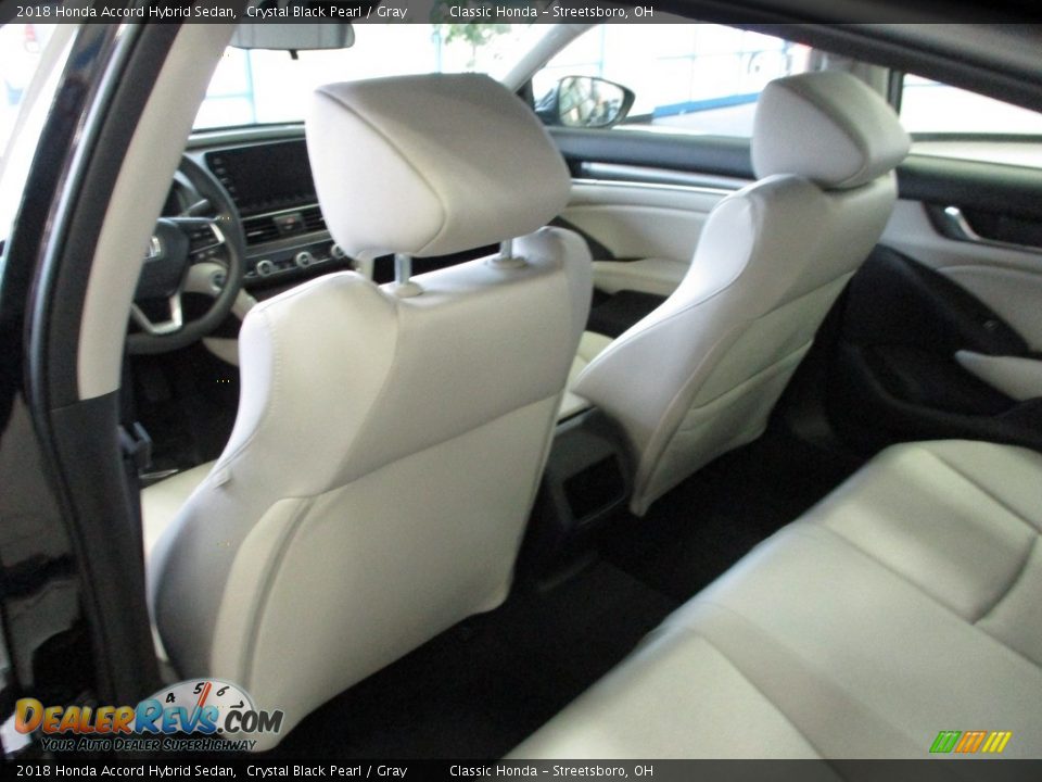 2018 Honda Accord Hybrid Sedan Crystal Black Pearl / Gray Photo #23