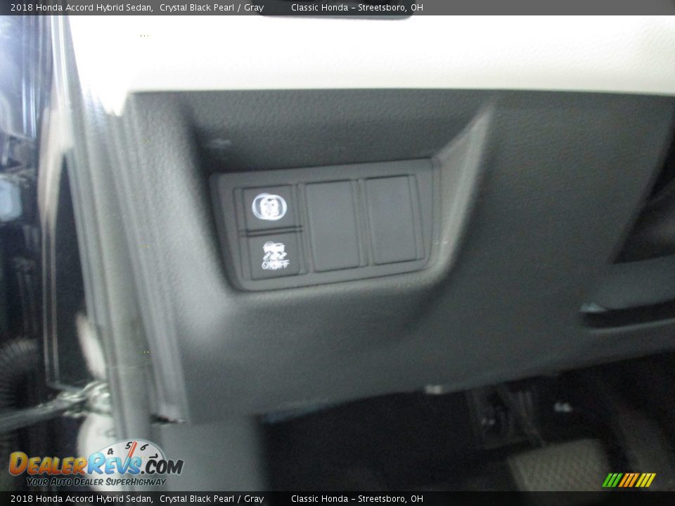 2018 Honda Accord Hybrid Sedan Crystal Black Pearl / Gray Photo #28