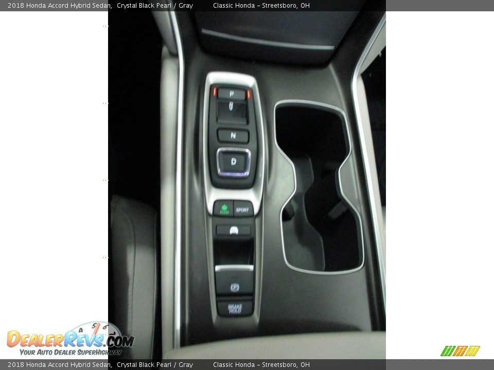 2018 Honda Accord Hybrid Sedan Crystal Black Pearl / Gray Photo #33