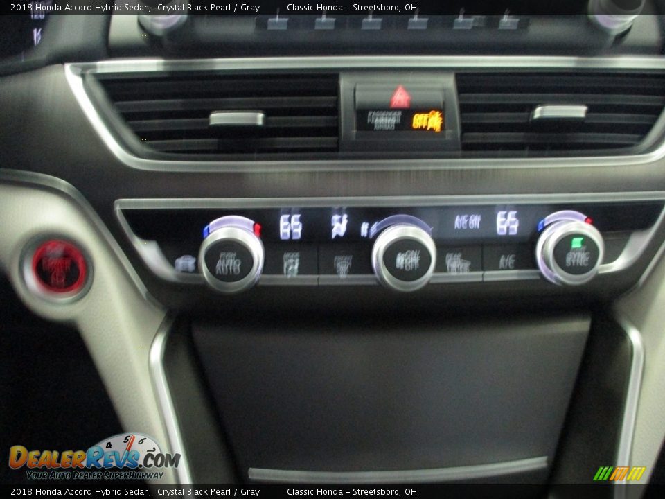 2018 Honda Accord Hybrid Sedan Crystal Black Pearl / Gray Photo #34